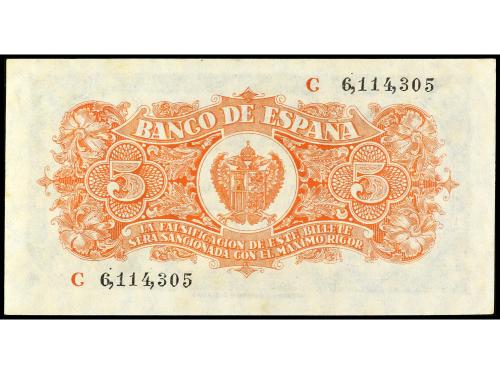 ESTADO ESPAÑOL. 5 Pesetas. 18 Julio 1937. Portabella. Serie 
