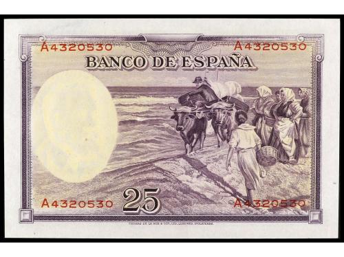 GUERRA CIVIL, ZONA REPUBLICANA. 25 Pesetas. 31 Agosto 1936. 