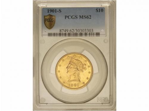 ESTADOS UNIDOS. 10 Dólares. 1901-S. SAN FRANCISCO. AU. Coron