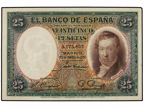 GUERRA CIVIL, ZONA REPUBLICANA. Lote 2 billetes 25 Pesetas. 