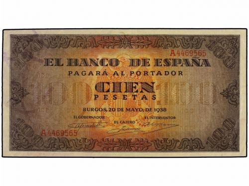 ESTADO ESPAÑOL. Lote 2 billetes 100 Pesetas. 20 Mayo 1938. C