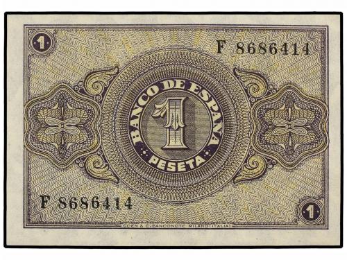 ESTADO ESPAÑOL. Lote 2 billetes 1 Peseta. 12 Octubre 1937. S