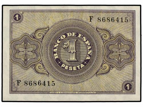 ESTADO ESPAÑOL. Lote 2 billetes 1 Peseta. 12 Octubre 1937. S