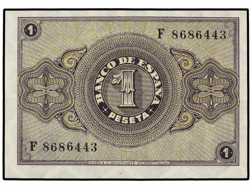 ESTADO ESPAÑOL. Lote 2 billetes 1 Peseta. 12 Octubre 1937. S