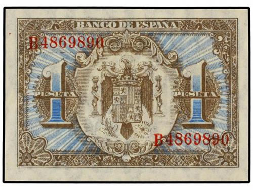ESTADO ESPAÑOL. Lote 2 billetes 1 Peseta. 1 Junio 1940. Hern