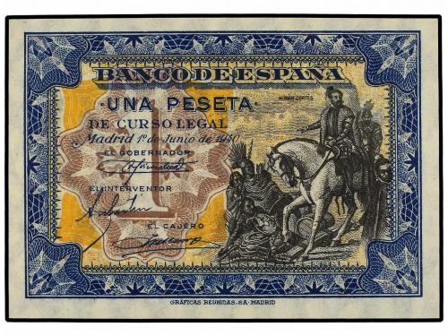 ESTADO ESPAÑOL. Lote 2 billetes 1 Peseta. 1 Junio 1940. Hern