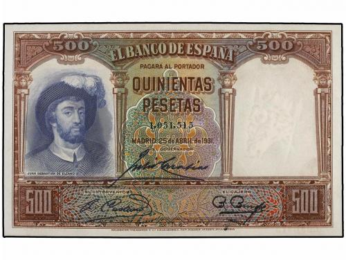GUERRA CIVIL, ZONA REPUBLICANA. Lote 2 billetes 500 Pesetas.