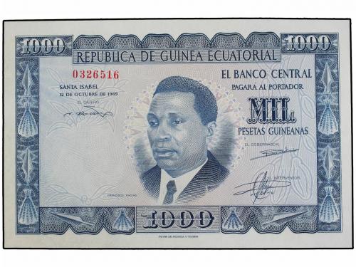 BILLETES EXTRANJEROS. Lote 2 billetes 1.000 Pesetas Guineana