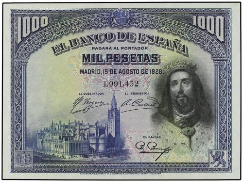 GUERRA CIVIL, ZONA REPUBLICANA. Lote 2 billetes 1.000 Peseta