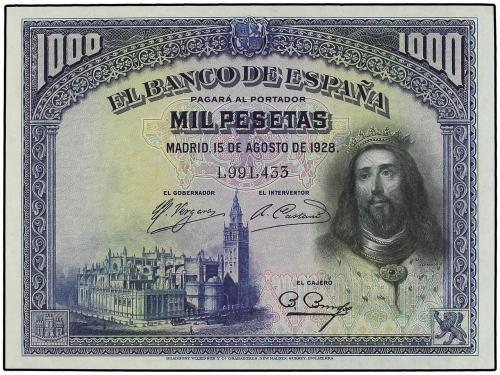 GUERRA CIVIL, ZONA REPUBLICANA. Lote 2 billetes 1.000 Peseta