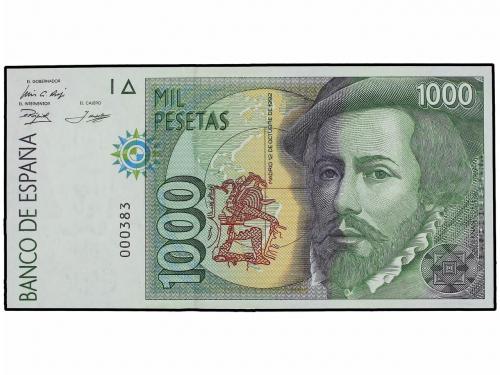 JUAN CARLOS I. Lote 7 billetes 200, 500, 1.000 (2), 5.000 y