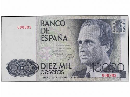 JUAN CARLOS I. Lote 7 billetes 200, 500, 1.000 (2), 5.000 y