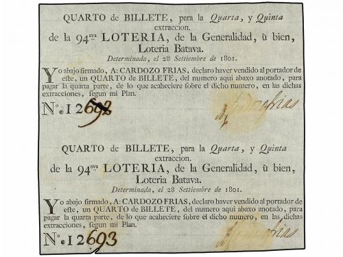 DOCUMENTOS y VARIOS. Lotería de la Generalidad, ú bien, lote