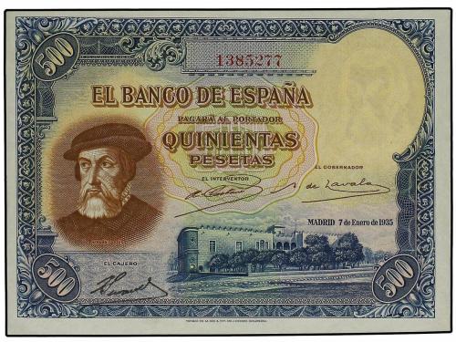 GUERRA CIVIL, ZONA REPUBLICANA. Lote 2 billetes 500 Pesetas.