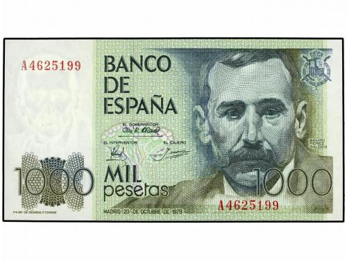JUAN CARLOS I. Lote 2 billetes de 1.000 Pesetas. 23 Octubre 