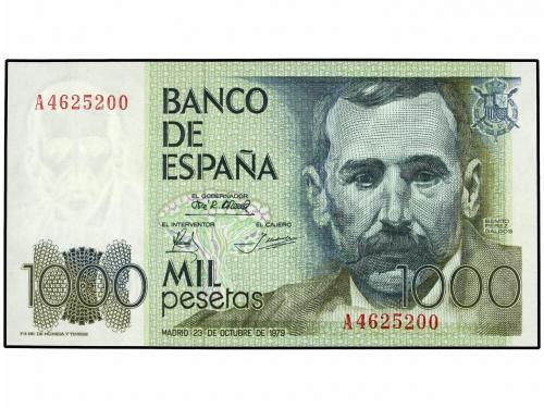 JUAN CARLOS I. Lote 2 billetes de 1.000 Pesetas. 23 Octubre 