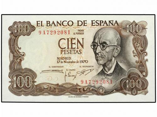 ESTADO ESPAÑOL. Lote 2 billetes 100 Pesetas. 17 Noviembre 19