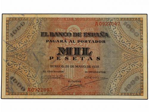 ESTADO ESPAÑOL. 1.000 Pesetas. 20 Mayo 1938. Púlpito de San 