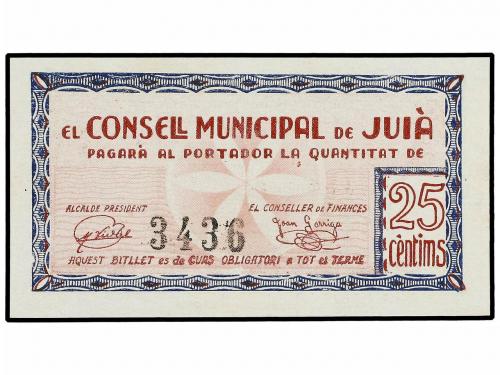 CATALUNYA. Lote 2 billetes 50 Cèntims. 1 Juny 1937. C. M. de