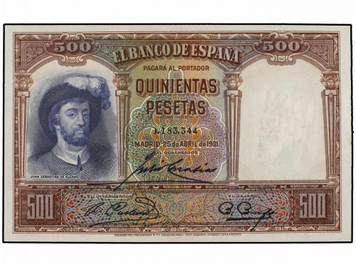 GUERRA CIVIL, ZONA REPUBLICANA. Lote 2 billetes 500 Pesetas.