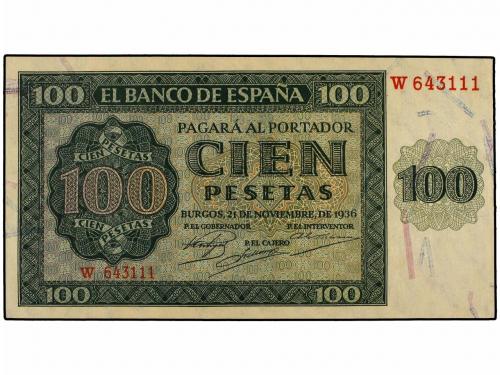 ESTADO ESPAÑOL. Lote 2 billetes 100 Pesetas. 21 Noviembre 19