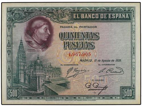 GUERRA CIVIL, ZONA REPUBLICANA. Lote 2 billetes 500 Pesetas.