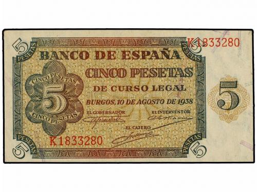ESTADO ESPAÑOL. Lote 2 billetes 2 Pesetas. 10 Agosto 1938. S
