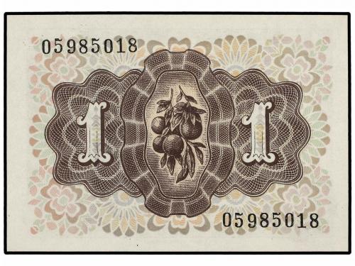 ESTADO ESPAÑOL. Lote 2 billetes 1 Peseta. 19 Junio 1948. Dam