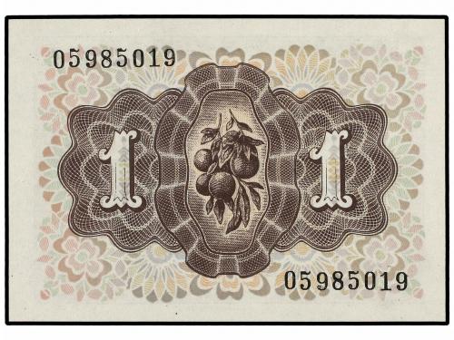 ESTADO ESPAÑOL. Lote 2 billetes 1 Peseta. 19 Junio 1948. Dam