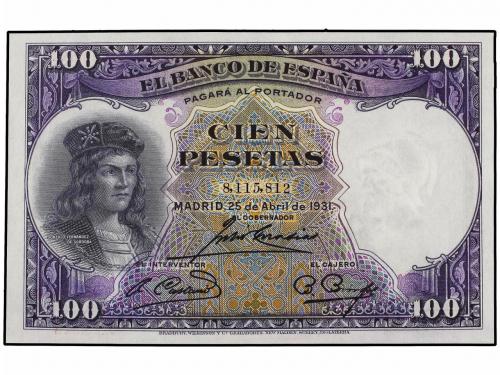 GUERRA CIVIL, ZONA REPUBLICANA. Lote 2 billetes 100 Pesetas.
