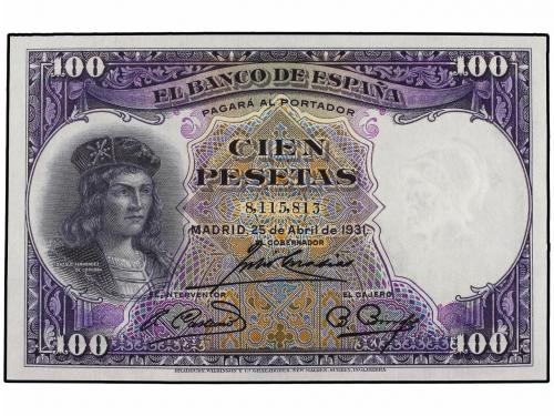 GUERRA CIVIL, ZONA REPUBLICANA. Lote 2 billetes 100 Pesetas.