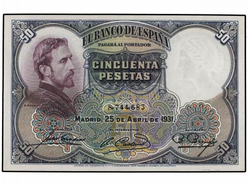 GUERRA CIVIL, ZONA REPUBLICANA. Lote 2 billetes 50 Pesetas. 