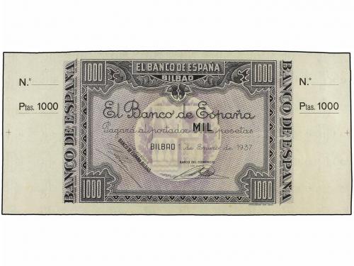 GUERRA CIVIL, ZONA REPUBLICANA. Serie 5 billetes 1.000 Peset