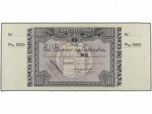 GUERRA CIVIL, ZONA REPUBLICANA. Serie 5 billetes 1.000 Peset