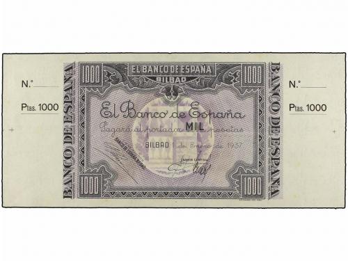 GUERRA CIVIL, ZONA REPUBLICANA. Serie 5 billetes 1.000 Peset