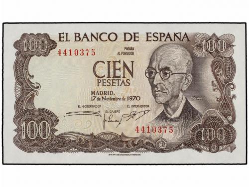 ESTADO ESPAÑOL. Lote 2 billetes 100 Pesetas. 17 Noviembre 19