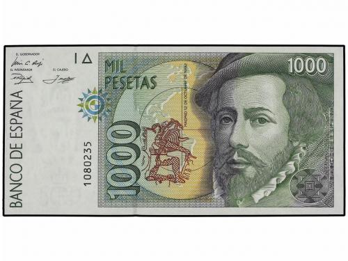 JUAN CARLOS I. Lote 2 billetes 1.000 Pesetas. 12 Octubre 199