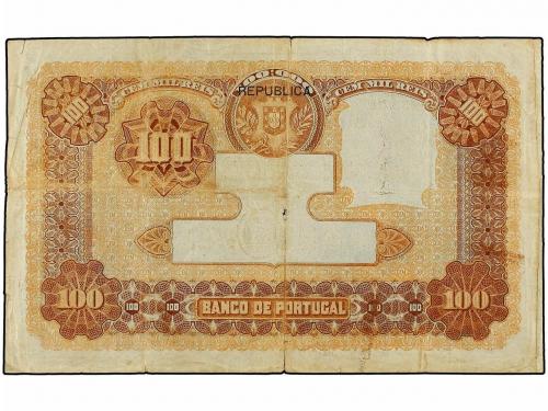 BILLETES EXTRANJEROS. 100.000 Reis. 30 Septiembre 1910. PORT