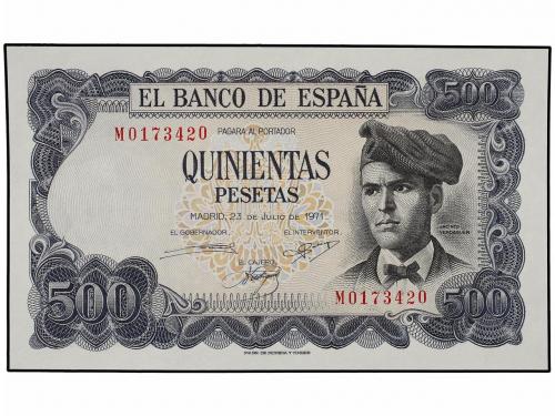 ESTADO ESPAÑOL. Lote 4 billetes 500 Pesetas. 23 Julio 1971. 