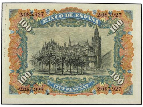 BANCO DE ESPAÑA. Lote 3 billetes 100 Pesetas. 15 Julio 1907.