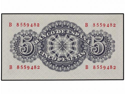 ESTADO ESPAÑOL. Lote 3 billetes 5 Pesetas. 12 Abril 1947. Sé