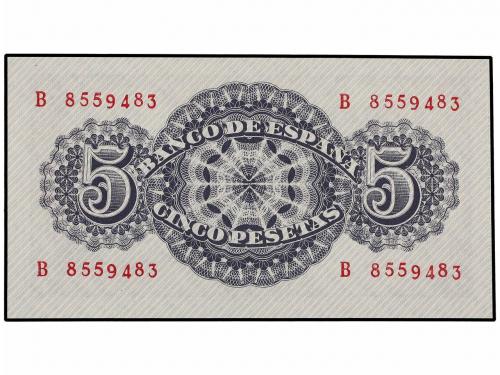 ESTADO ESPAÑOL. Lote 3 billetes 5 Pesetas. 12 Abril 1947. Sé