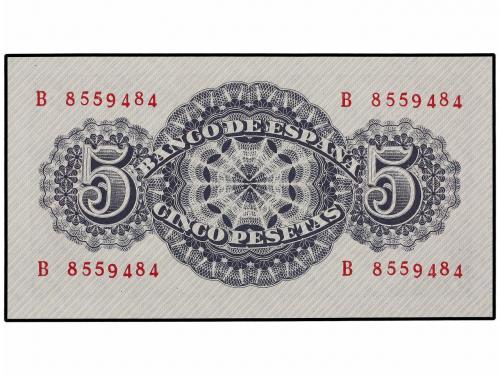 ESTADO ESPAÑOL. Lote 3 billetes 5 Pesetas. 12 Abril 1947. Sé