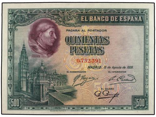 GUERRA CIVIL, ZONA REPUBLICANA. Lote 2 billetes 500 Pesetas.