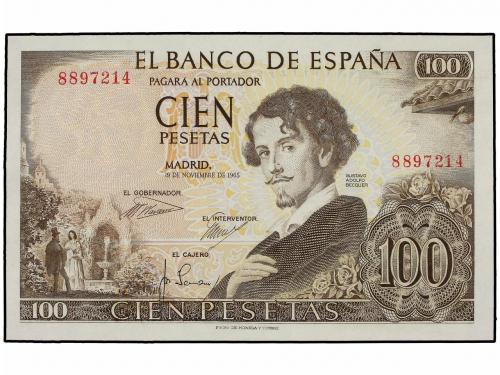 ESTADO ESPAÑOL. Lote 2 billetes 100 Pesetas. 19 Noviembre 19
