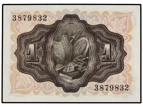 ESTADO ESPAÑOL. Lote 2 billetes 1 Peseta. 19 Noviembre 1951.
