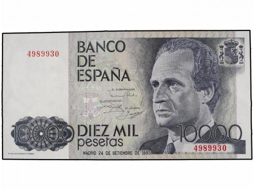 JUAN CARLOS I. Lote 2 billetes 10.000 Pesetas. 24 Septiembre