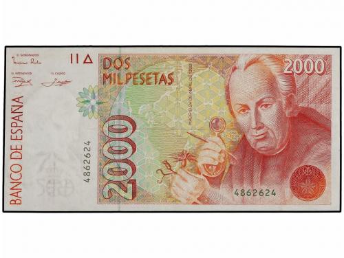 JUAN CARLOS I. Lote 2 billetes 2.000 Pesetas. 24 Abril 1992.
