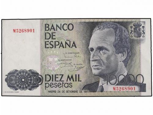 JUAN CARLOS I. Lote 2 billetes 10.000 Pesetas. 24 Septiembre