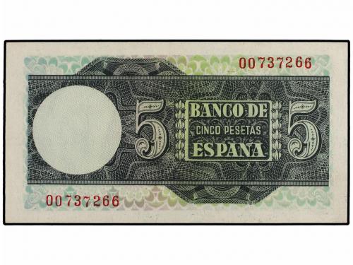 ESTADO ESPAÑOL. Lote 2 billetes 5 Pesetas. 5 Marzo 1948. Elc